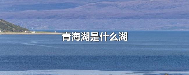 青海湖是什么湖