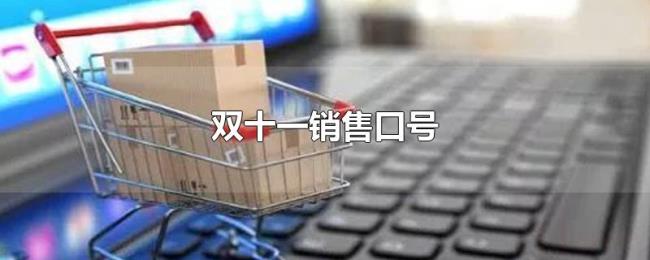 双十一销售口号
