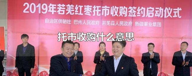 托市收购什么意思 托市收购什么意思