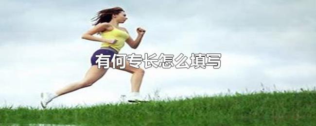 有何专长怎么填写 有何专长怎么填写