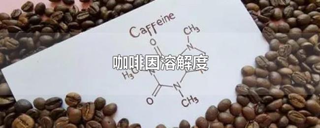 咖啡因溶解度
