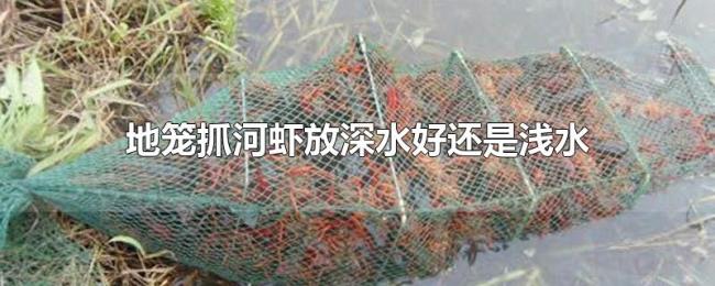 地笼抓河虾放深水好还是浅水