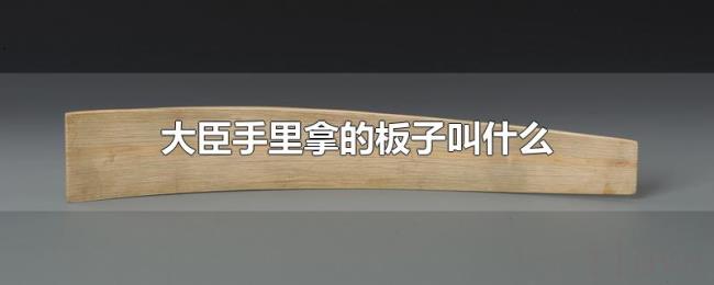 大臣手里拿的板子叫什么 大臣手里拿的板子叫什么