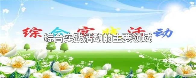 综合实践活动的主要领域