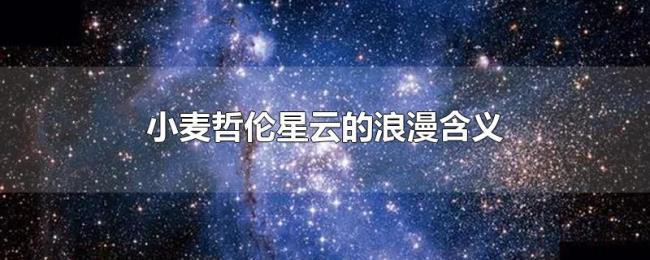 小麦哲伦星云的浪漫含义 小麦哲伦星云的浪漫含义