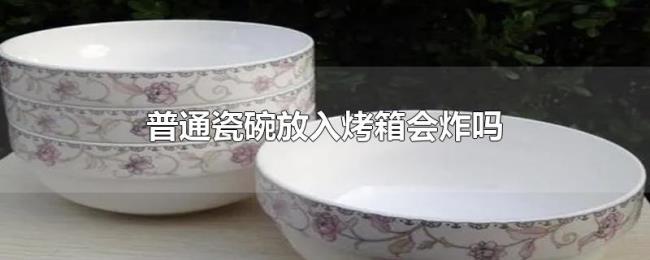 普通瓷碗放入烤箱会炸吗 普通瓷碗放入烤箱会炸吗