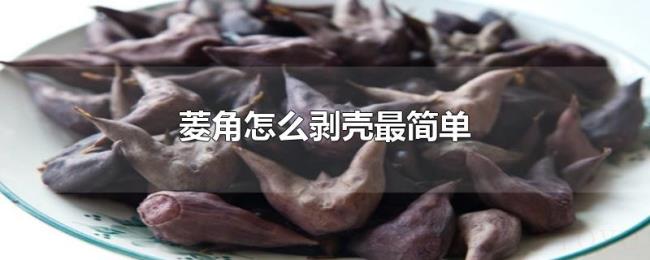 菱角怎么剥壳最简单
