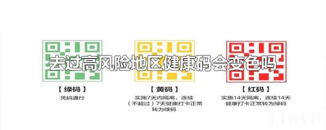 去过高风险地区健康码会变色吗 去过高风险地区健康码会变色吗