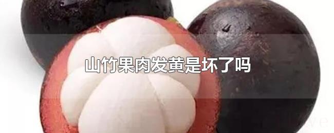 山竹果肉发黄是坏了吗