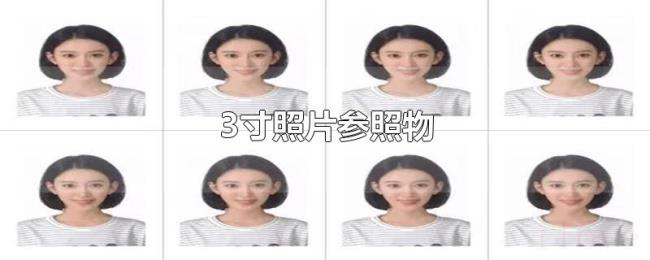 3寸照片参照物