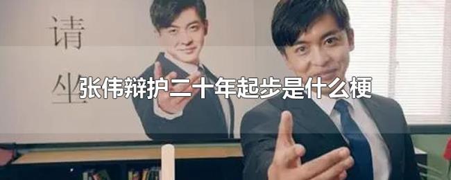 张伟辩护二十年起步是什么梗 张伟辩护二十年起步是什么梗