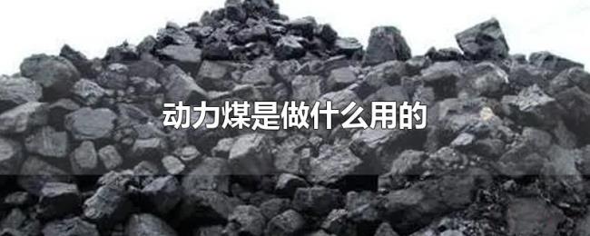 动力煤是做什么用的