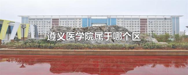 遵义医学院属于哪个区