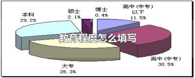 教育程度怎么填写