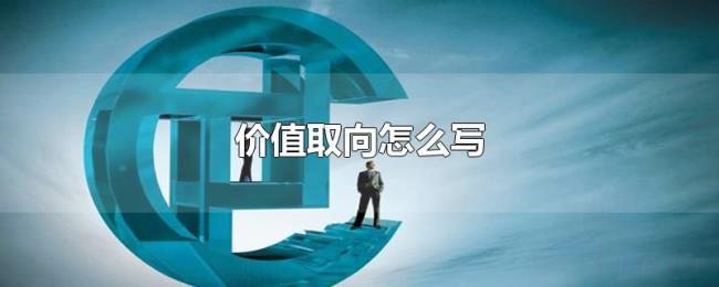 价值取向怎么写 价值取向怎么写