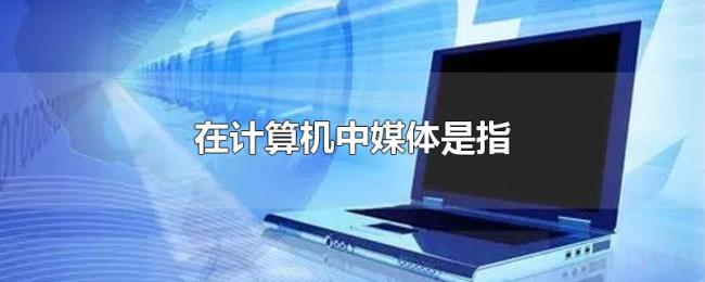 在计算机中媒体是指