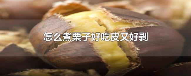 怎么煮栗子好吃皮又好剥 怎么煮栗子好吃皮又好剥