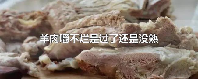 羊肉嚼不烂是过了还是没熟 羊肉嚼不烂是过了还是没熟