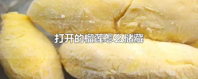 打开的榴莲怎么储藏 打开的榴莲怎么储藏