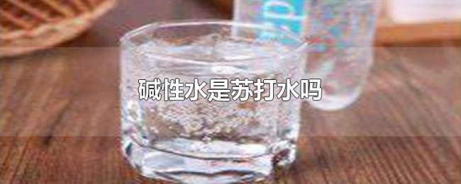 碱性水是苏打水吗 碱性水是苏打水吗