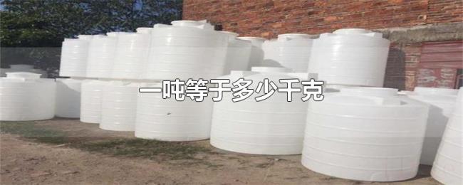 一吨等于多少千克 一吨等于多少千克