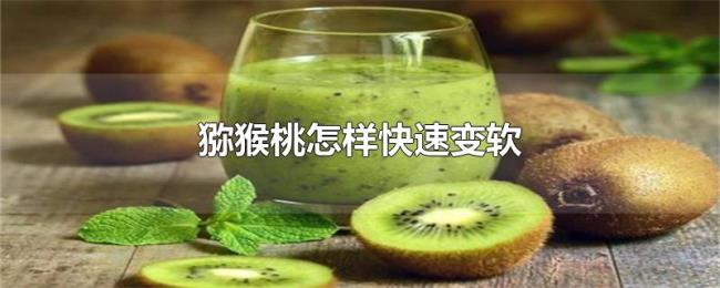 猕猴桃怎样快速变软 猕猴桃怎样快速变软