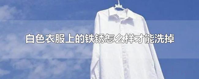 白色衣服上的铁锈怎么样才能洗掉