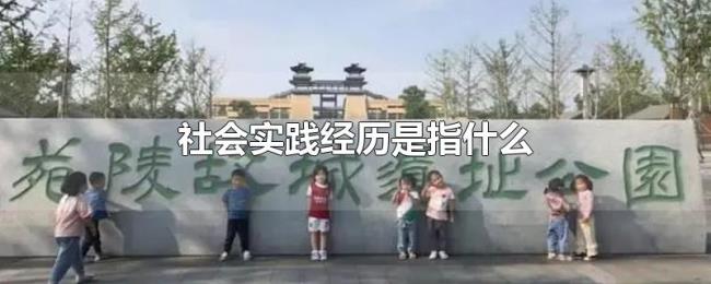 社会实践经历是指什么 社会实践经历是指什么