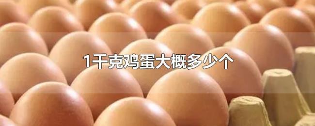 1千克鸡蛋大概多少个