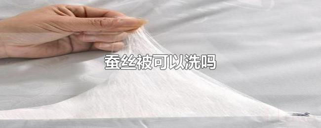 蚕丝被可以洗吗 蚕丝被可以洗吗