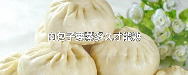 肉包子要蒸多久才能熟