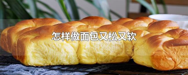 怎样做面包又松又软