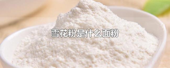 雪花粉是什么面粉