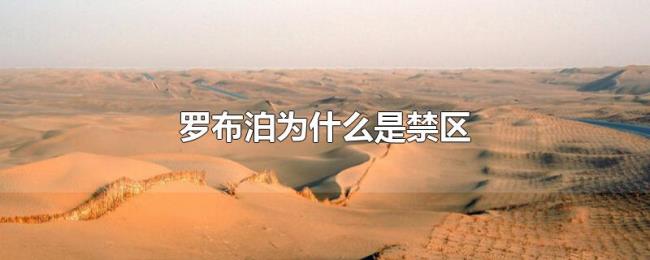 罗布泊为什么是禁区 罗布泊为什么是禁区