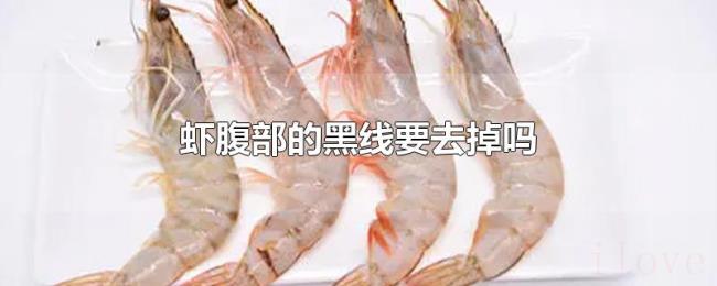 虾腹部的黑线要去掉吗 虾腹部的黑线要去掉吗