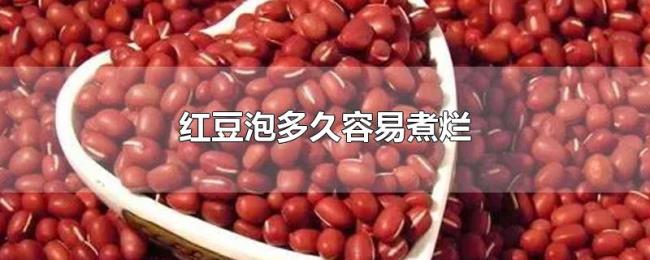 红豆泡多久容易煮烂