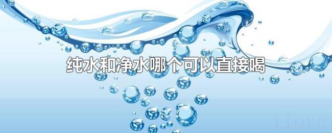 纯水和净水哪个可以直接喝 纯水和净水哪个可以直接喝