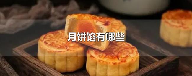 月饼馅有哪些 月饼馅有哪些