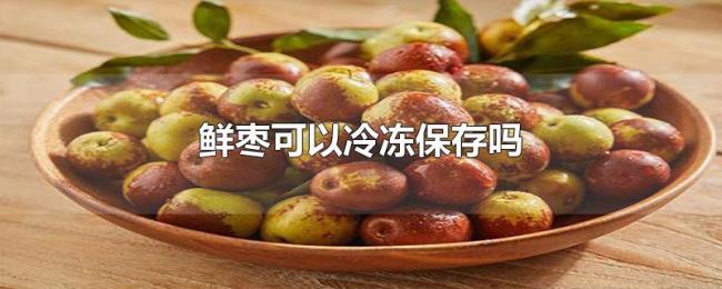 鲜枣可以冷冻保存吗 鲜枣可以冷冻保存吗