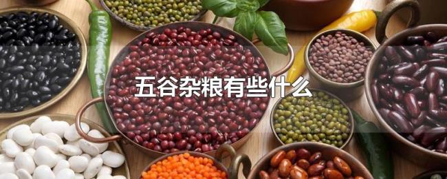 五谷杂粮有些什么 五谷杂粮有些什么