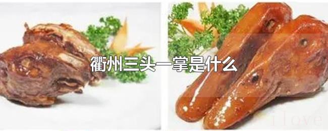 衢州三头一掌是什么