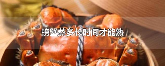 螃蟹蒸多长时间才能熟