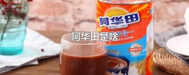 阿华田是啥