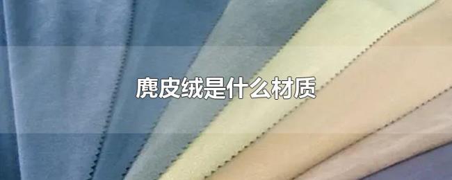 麂皮绒是什么材质