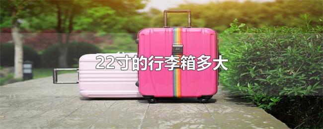 22寸的行李箱多大 22寸的行李箱多大