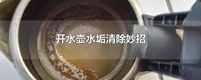 开水壶水垢清除妙招 开水壶水垢清除妙招