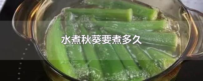 水煮秋葵要煮多久 水煮秋葵要煮多久