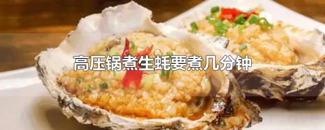 高压锅煮生蚝要煮几分钟 高压锅煮生蚝要煮几分钟