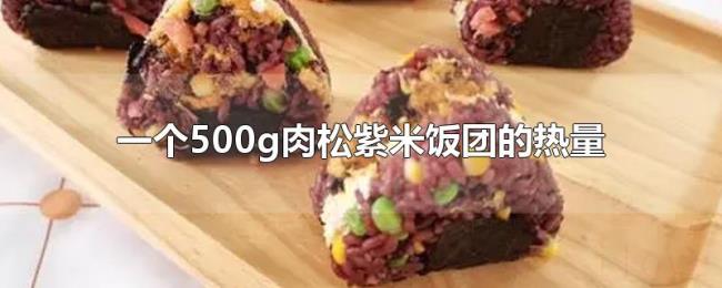 一个500g肉松紫米饭团的热量 一个500g肉松紫米饭团的热量