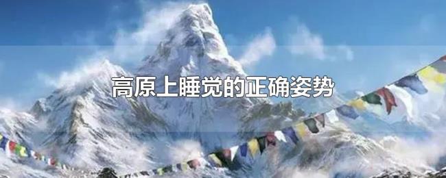 高原上睡觉的正确姿势
